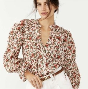 Free People puff sleeve blouse. Size small